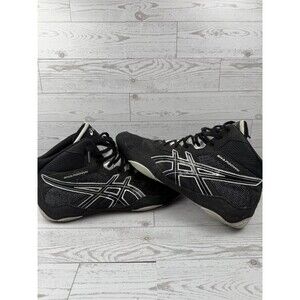 Asics Snapdown Black Silver Wrestling Shoes Sneakers Mens Size 12 J502Y #159